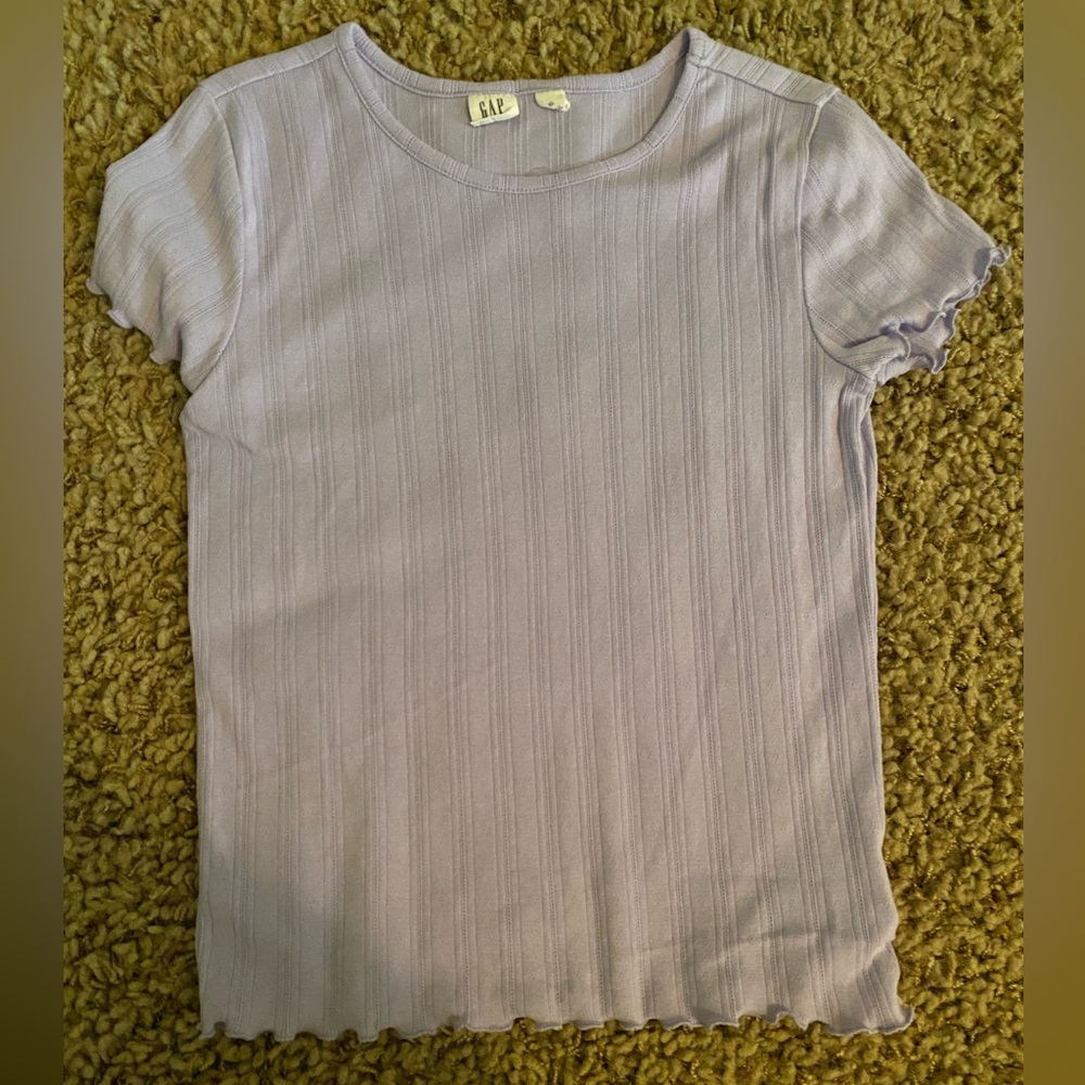 GAP Kids Light Purple Ribbed Tee